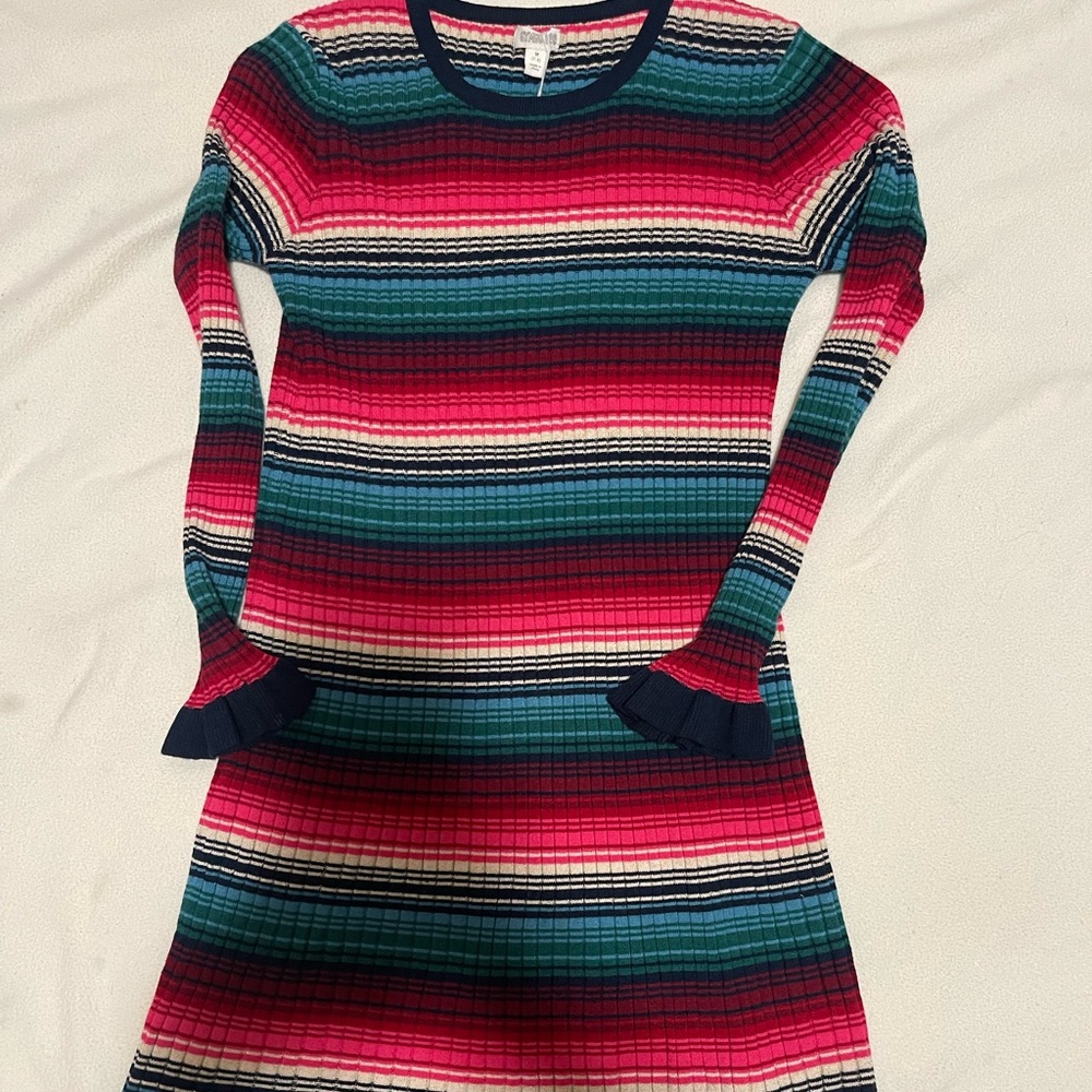 Gymboree youth girl size 8 multicolor sweater dress EUC
